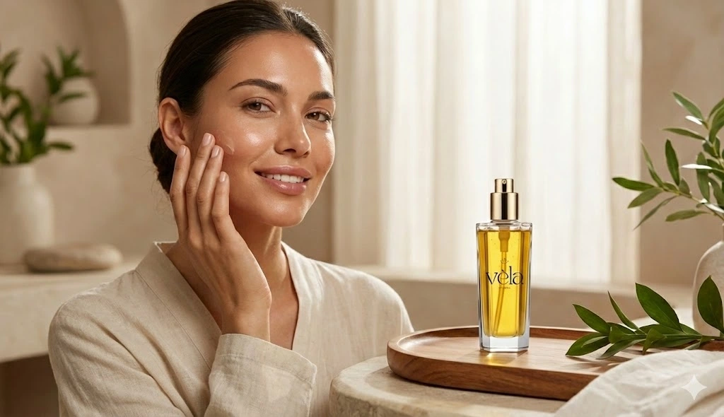 Vela Natural Organic Cold Pressed Virgin Almond Oil with Vitamin E